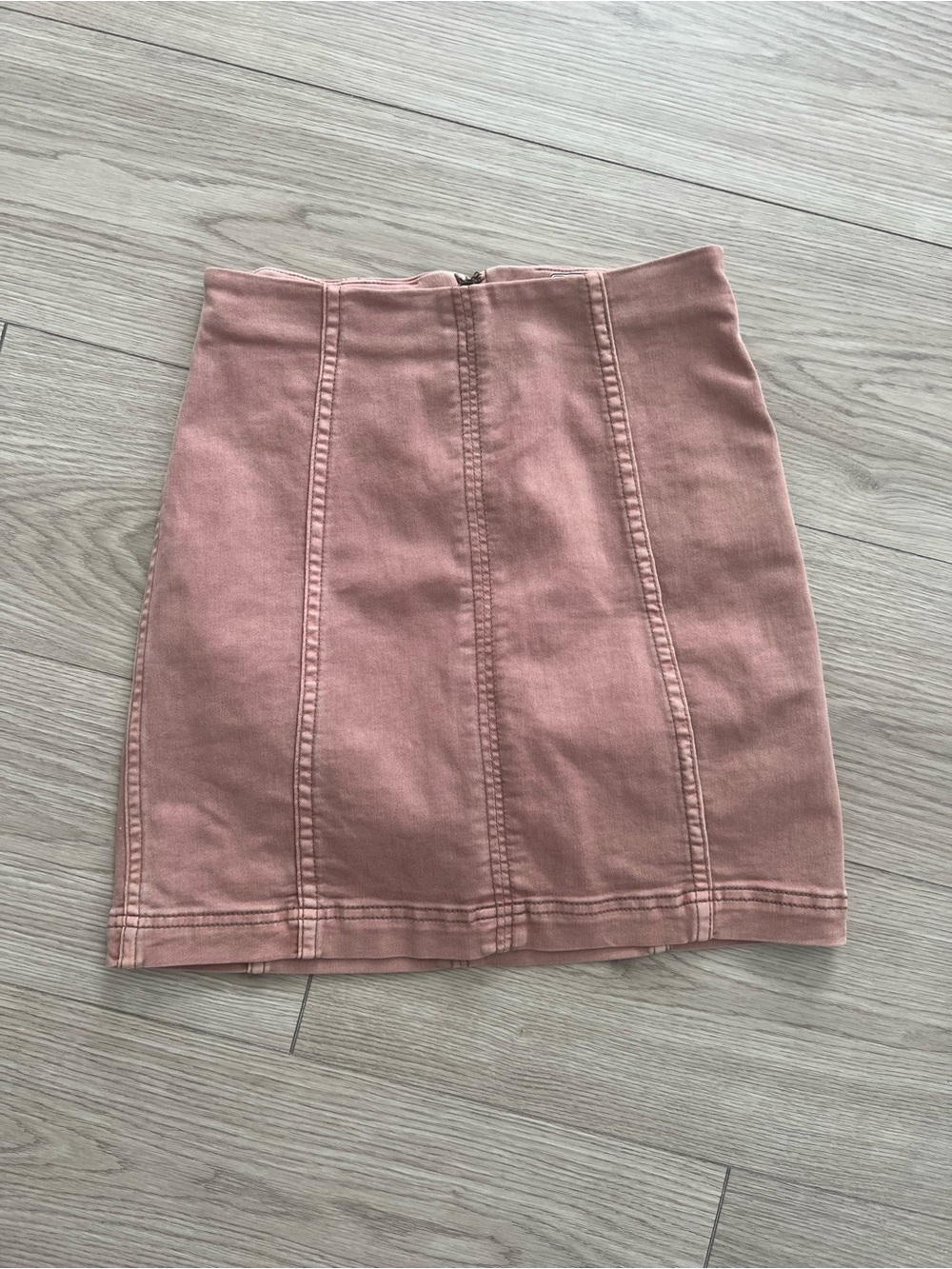 Free People Dusty Rose Panel Mini Skirt Sz 2